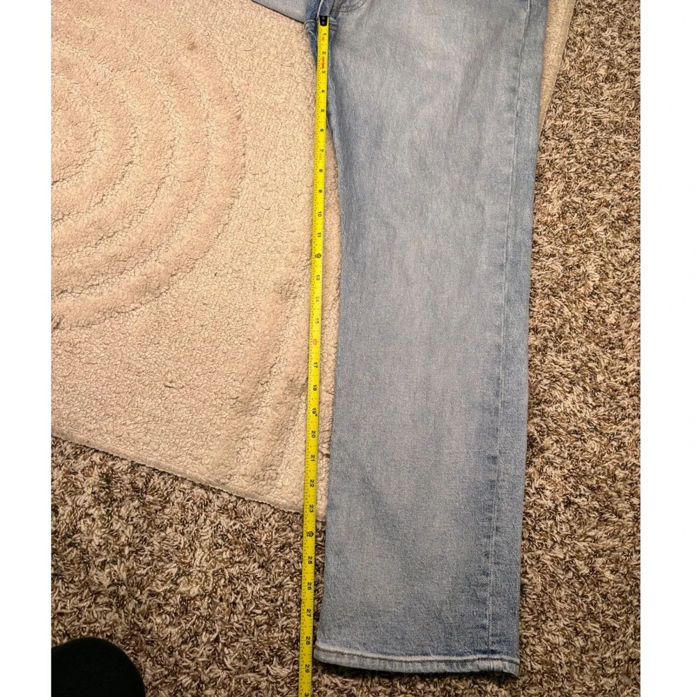 Levi's 501‎ Original Fit Jeans Men 38x30 Light Wash Blue Button Fly Straight Leg